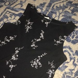 Black Floral Dress (Mini)